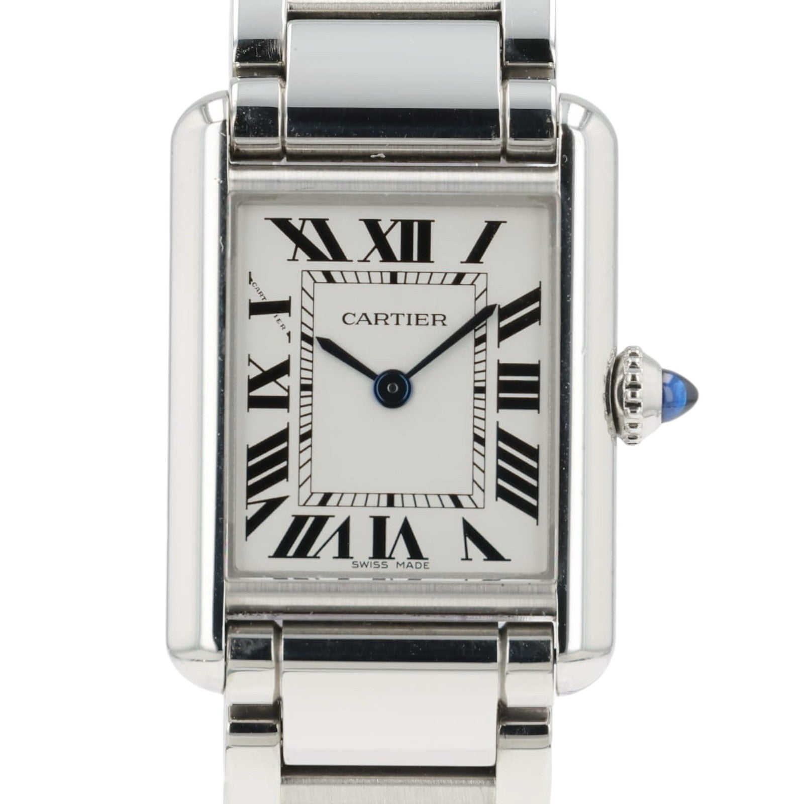 Cartier Tank Must de Cartier Silver Dial Stainless Steel 29.5mm Quartz WSTA0107