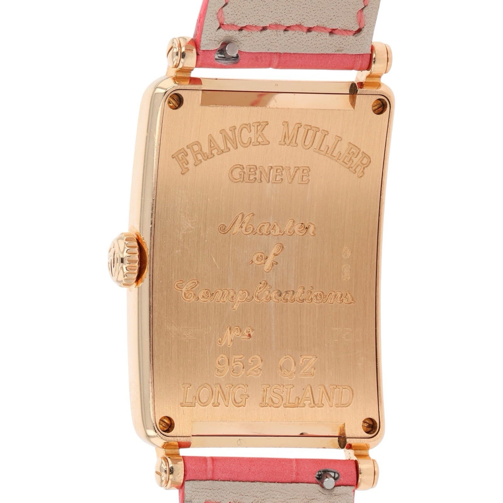 Franck Muller Long Island 18k Rose Gold Ivory Dial 26mm Women's Watch 952 QZ