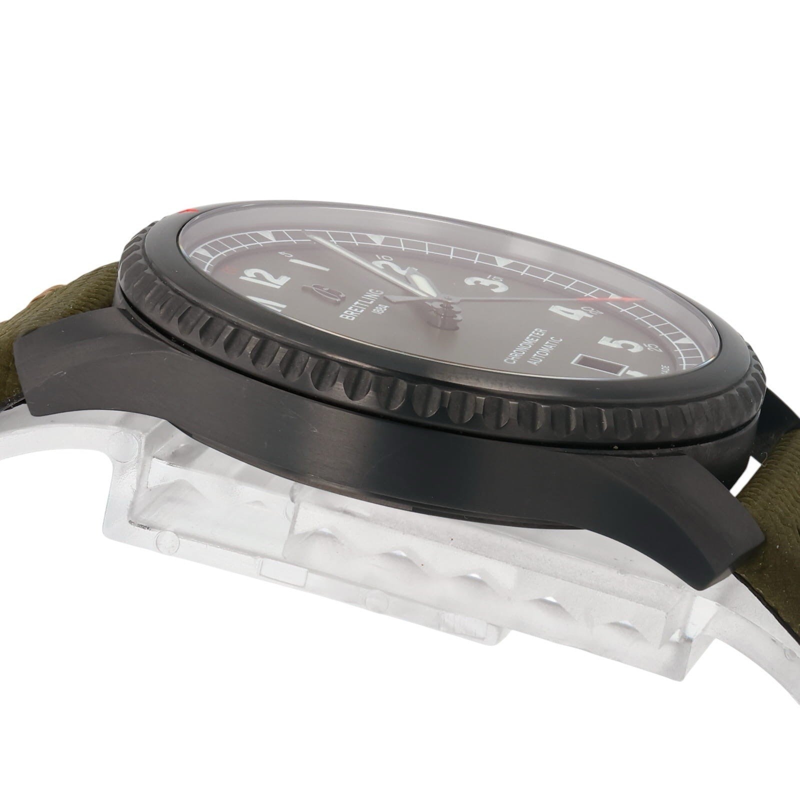 Breitling Aviator Blacksteel Case Green Dial 41mm Automatic Movement Mens M17315