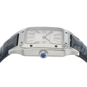Cartier Santos Small Model Silver Roman Dial Women's Quartz Watch WSSA0086