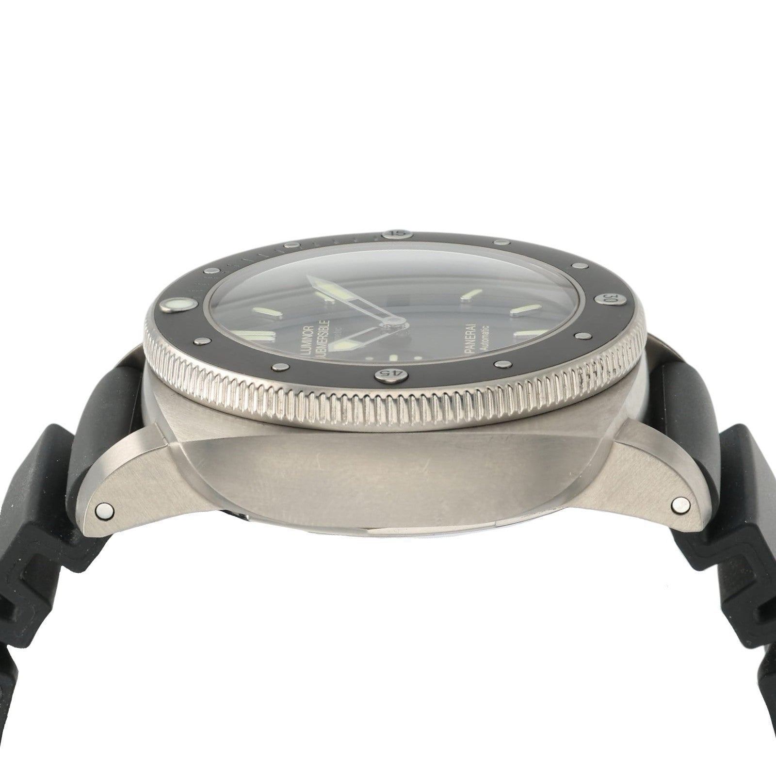 Panerai Luminor Black Dial Titanium 47mm Automatic Movement Mens Watch PAM00389