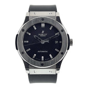 Hublot Classic Fusion Titanium Black Dial 45mm Automatic Mens 511.NX.1170.RX