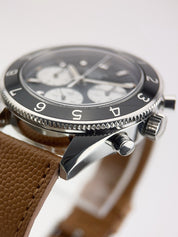 Tag Heuer Autavia Stainless Steel Black Dial 42mm Automatic Mens Watch CBE2110-0