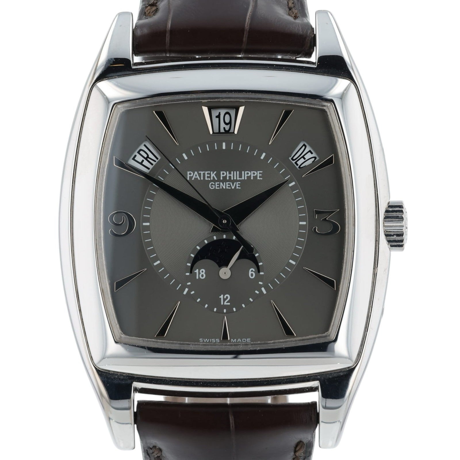 Patek Philippe Gondolo 18k White Gold Grey Dial 38mm Automatic Men’s 5135G-010