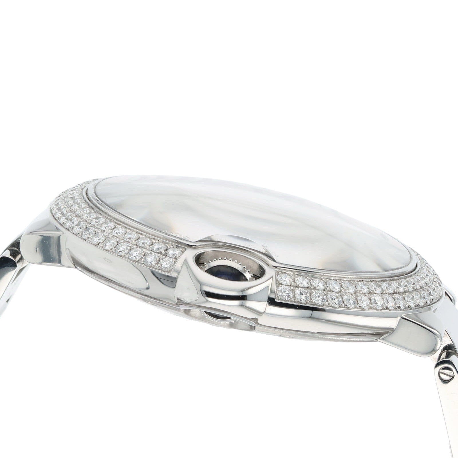 Cartier Ballon Bleu Stainless Steel Silver Dial 42mm Automatic Mens W69012Z4