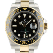 Rolex GMT Master II Gold & Steel Black Dial 40mm Automatic Men’s Watch 116713LN