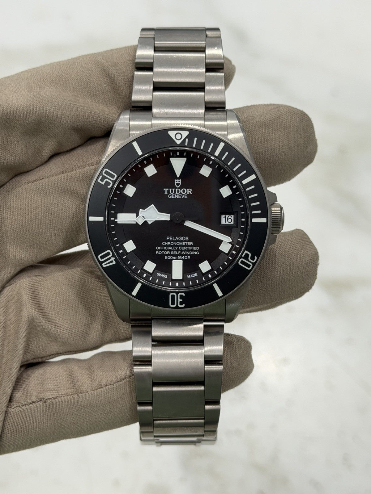 Tudor Pelagos Date Black Dial Titanium Men's Watch 25600TN  - Watch Only