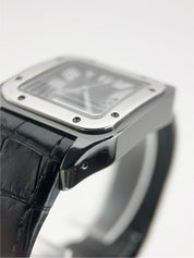 Cartier Santos 100 Steel and PVD 33mm Automatic Black Dial Unisex Watch 2878