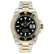 2015 Rolex Submariner Date Black Dial Gold & Steel 40mm Automatic Mens 116613LN