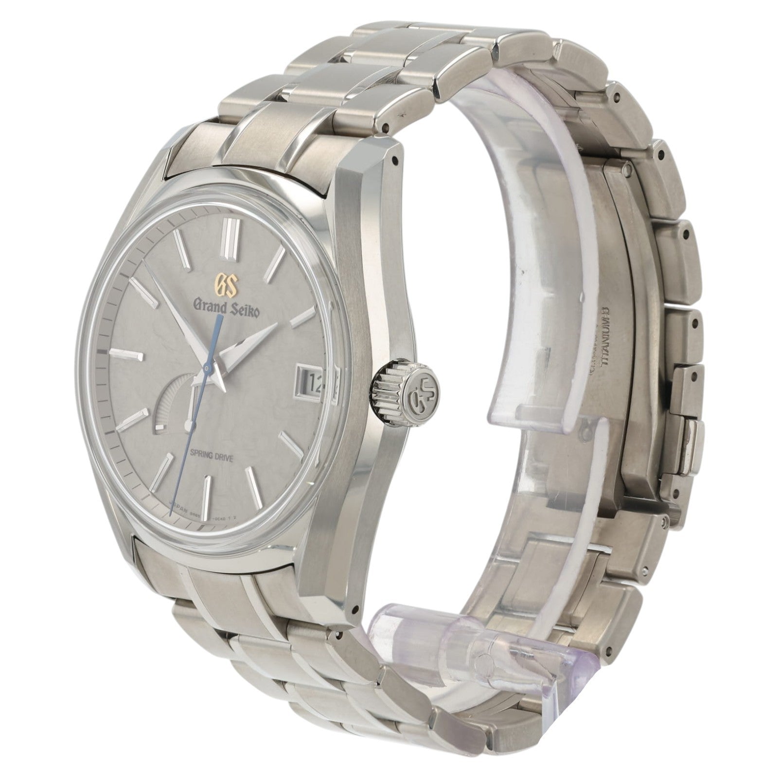 Grand Seiko Taisetsu Winter Gray Dial Titanium 40mm Automatic Mens Watch SBGA415