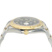 Rolex Datejust Two-Tone Black Dial Gold & Steel 41mm Automatic Mens Watch 116333