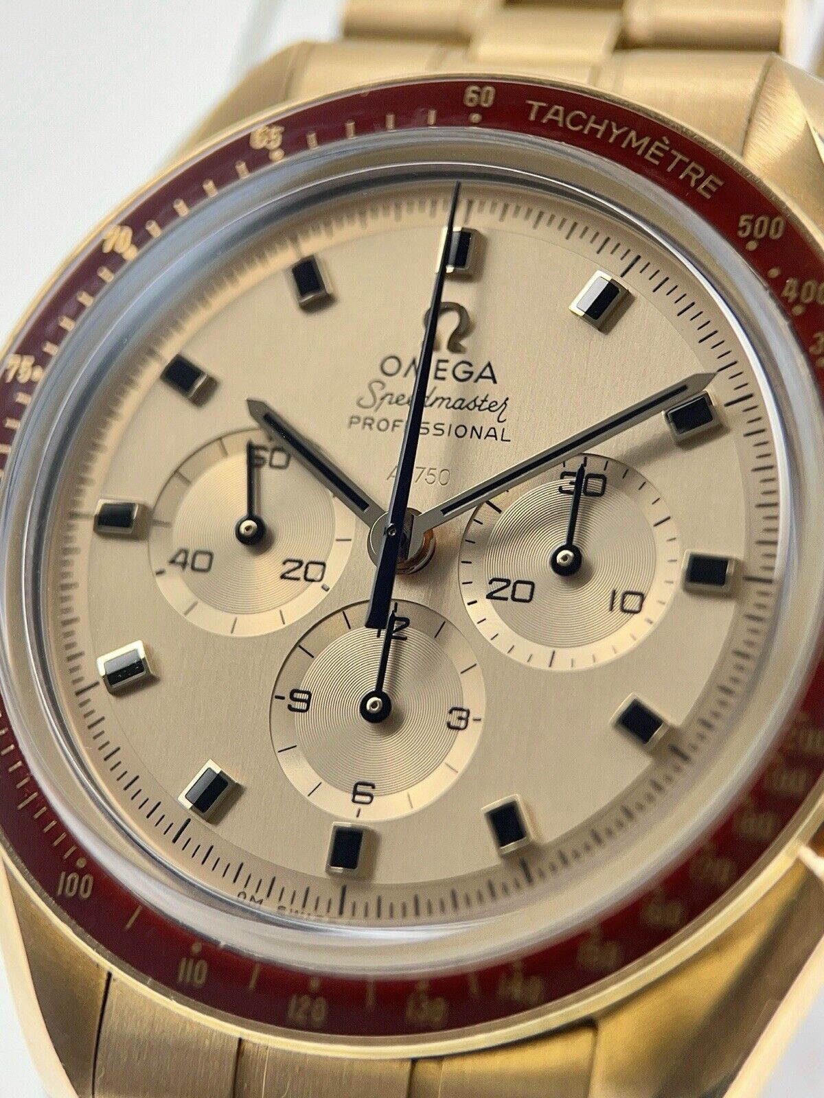 Omega Speedmaster 18k Gold Apollo 11 50th Anniversary 42mm Manual Wind Watch