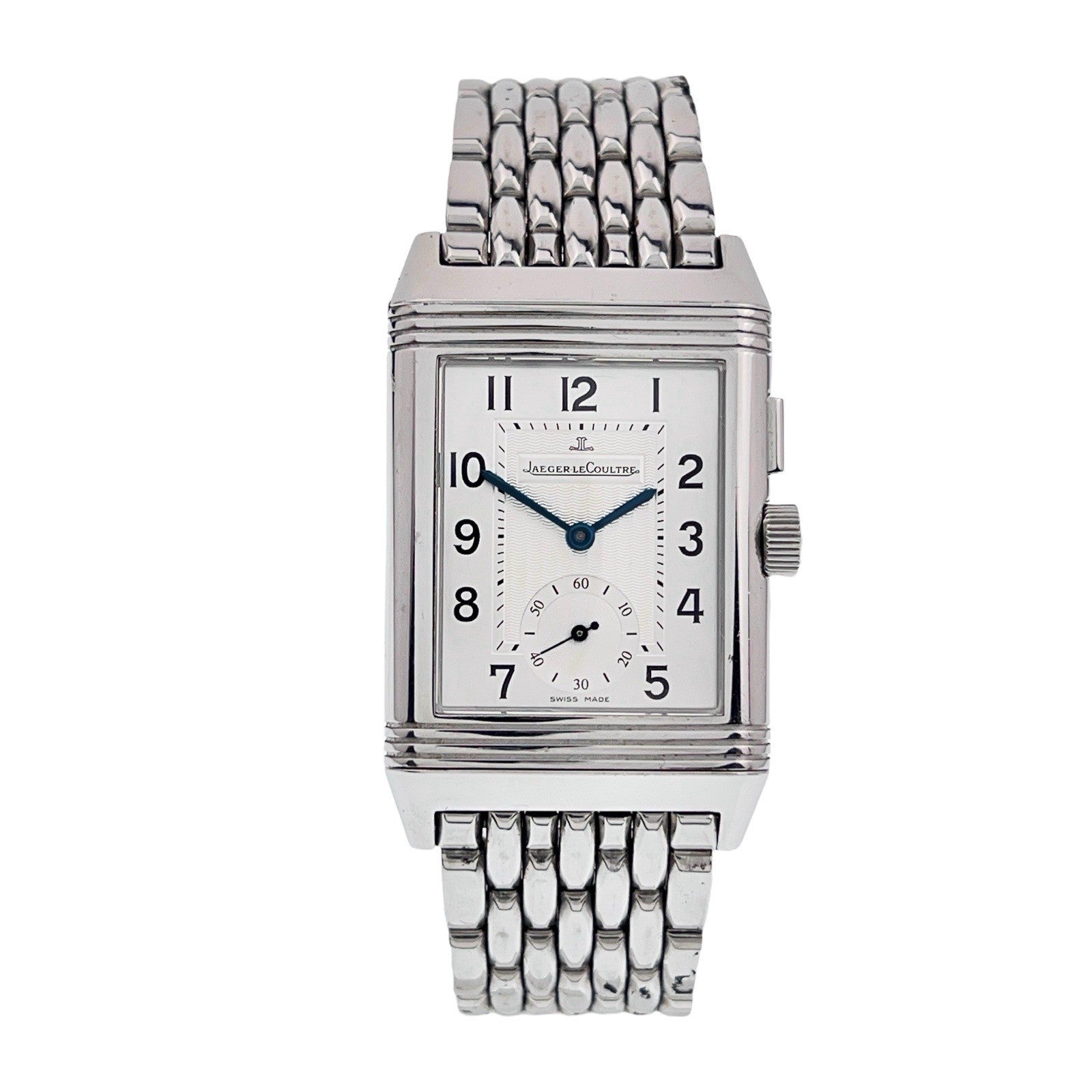 Jaeger-LeCoultre Reverso Steel Black & Silver Dial 26mm Manual Watch 272.8.54