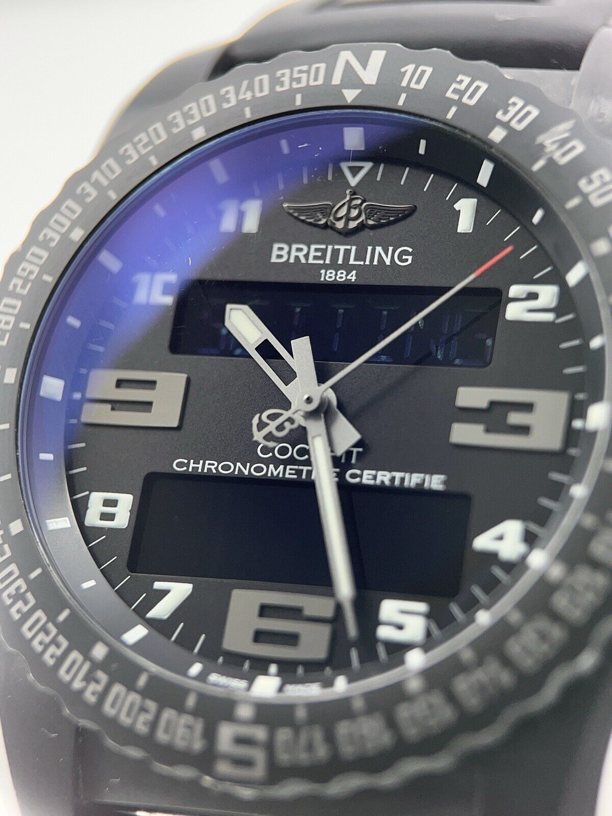 Breitling Cockpit B50 Titanium Black 46mm Quartz Watch VB5010 - Box/Papers