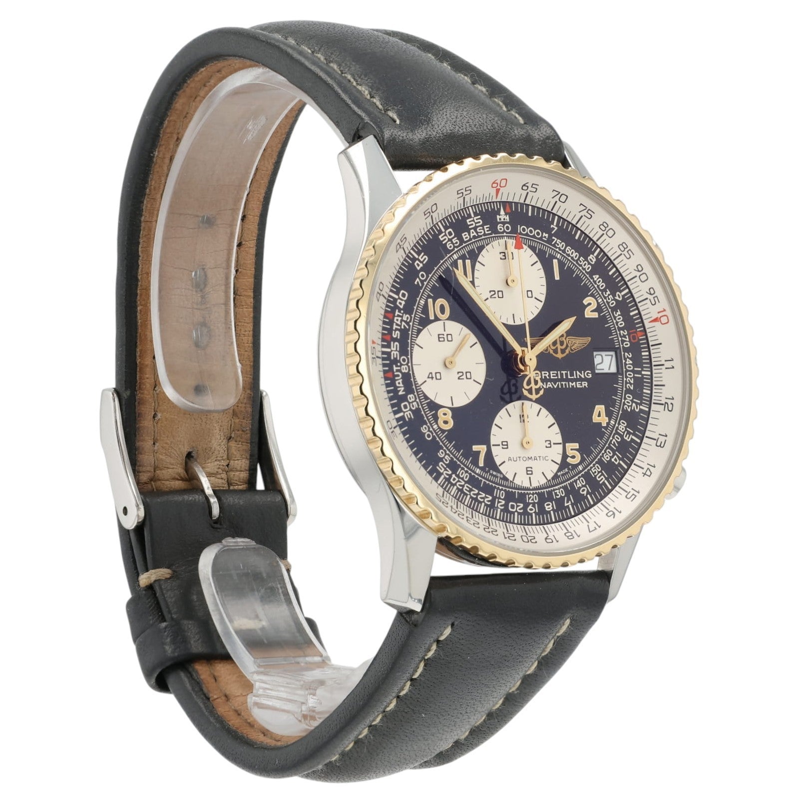 Breitling Navitimer Black Dial Steel and Gold 41mm Automatic Mens Watch D13022