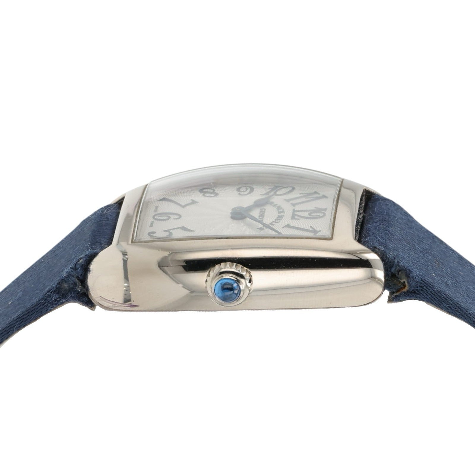 Franck Muller Cintre Curvex Silver Dial 18k White Gold 25mm Quartz Watch 2250QZ