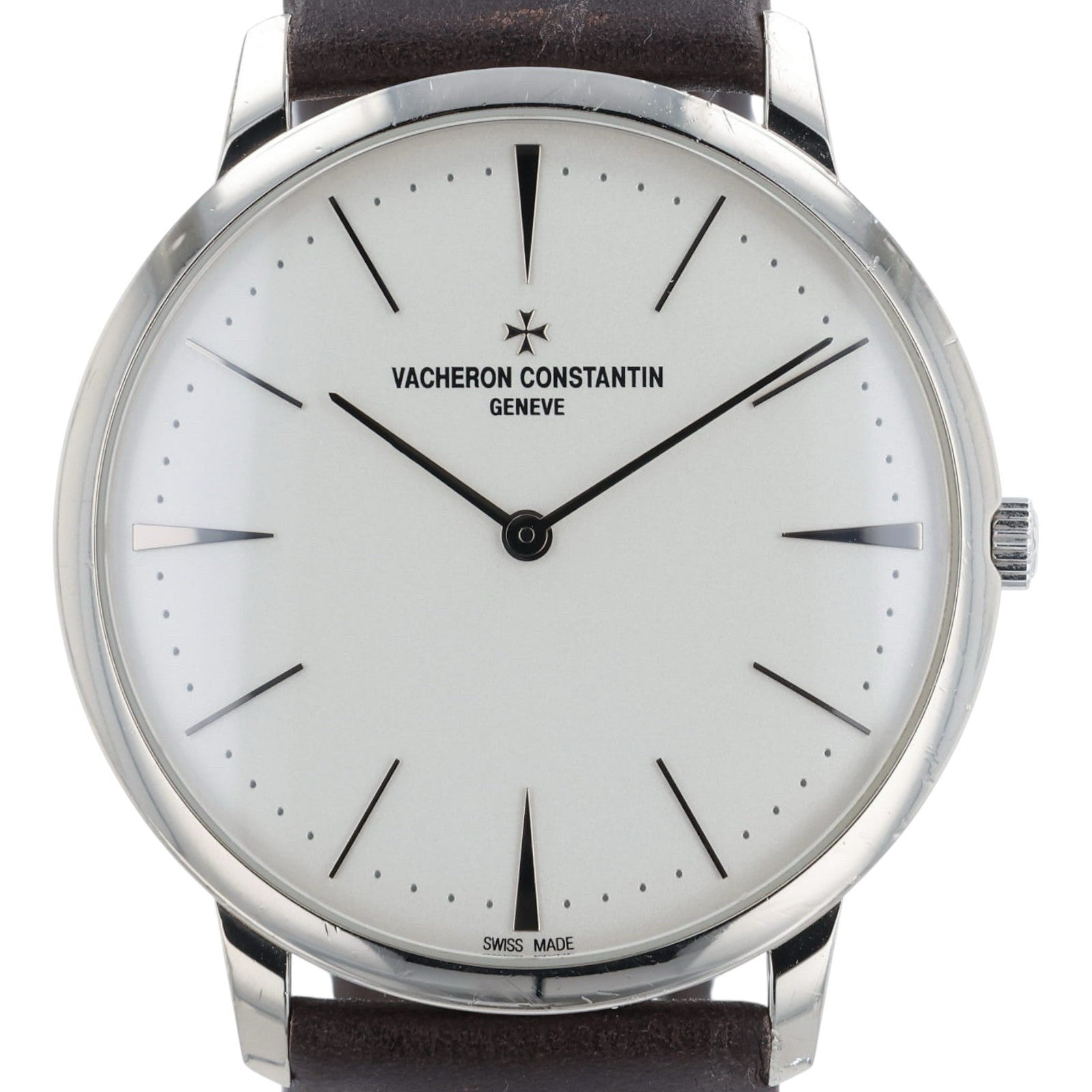 Vacheron Constantin Patrimony 18k White Gold Silver Dial 40mm Manual Wind 81180