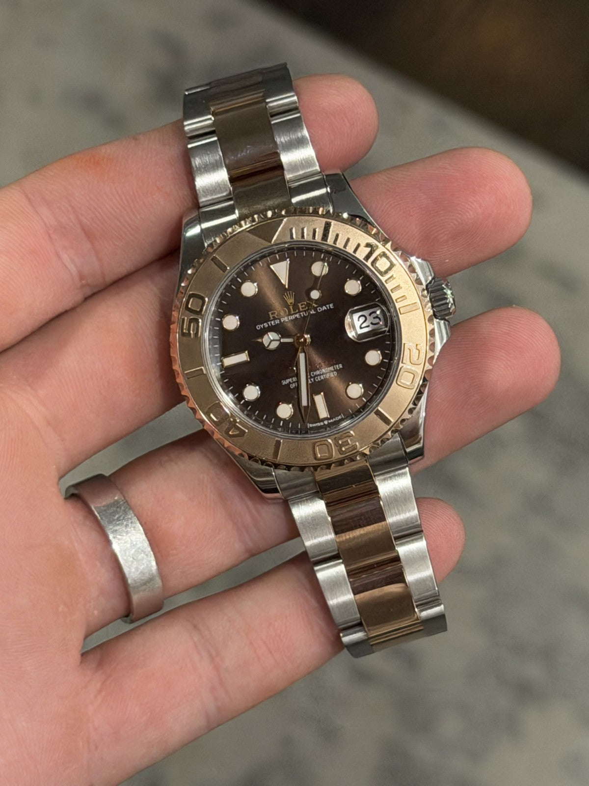 Rolex YM Chocolate Dial 37mm Automatic Watch 268621- Custom Listing for Ron W.
