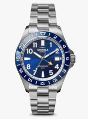 NEW 2026 Shinola Monster GMT Automatic 40mm Blue Dial Steel Watch S0120247286