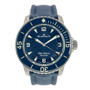 Blancpain Fifty Fathoms Titanium Blue Dial 45mm Automatic Men’s Watch 5015