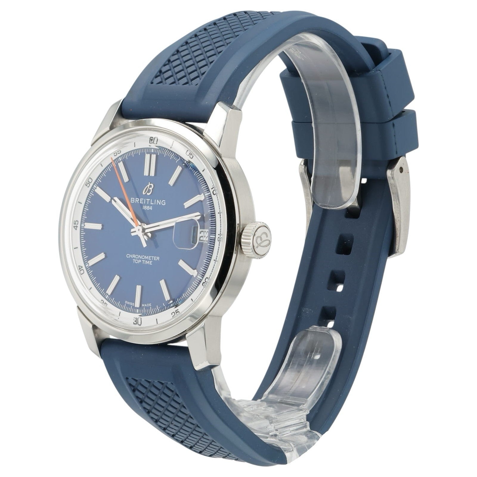 Breitling Top Time Blue Dial Stainless Steel 38mm Automatic Men’s Watch AB3113