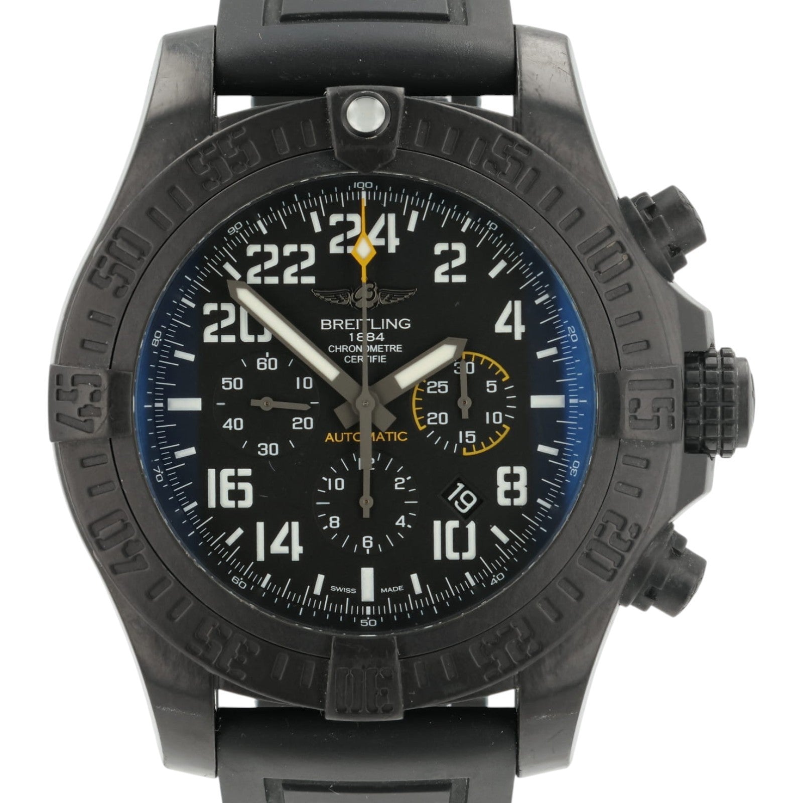 Breitling Avenger Hurricane Black Dial Carbon Case 50mm Automatic Mens XB1210