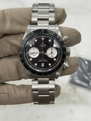 2024 Tudor Black Bay Chronograph 79360N 41mm Black Dial Stainless - Box Papers