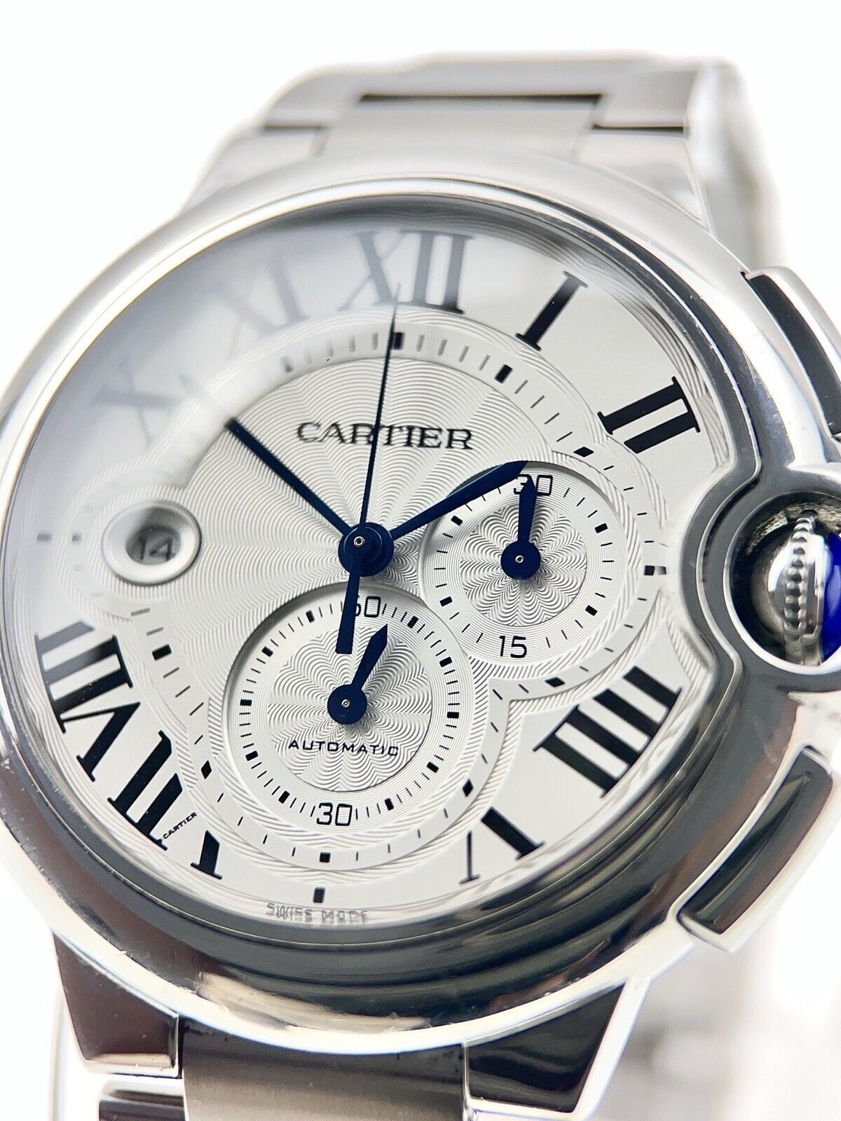 Cartier Ballon Bleu Chronograph Steel 44mm Automatic Men’s Watch W6920003