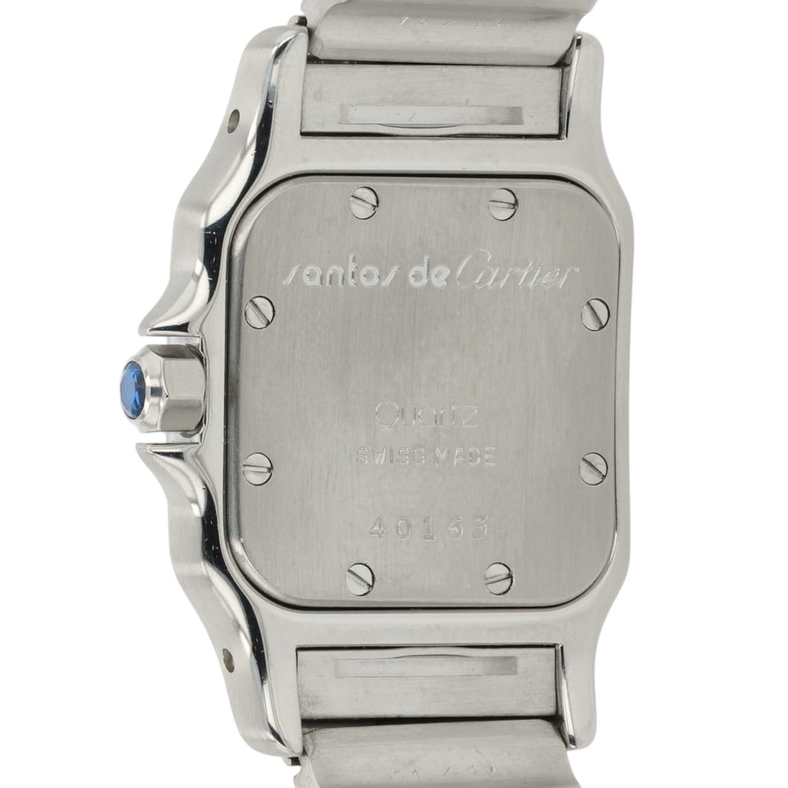 Cartier Santos Gold & Steel Silver Dial 24mm Quartz Women's Watch 1057930