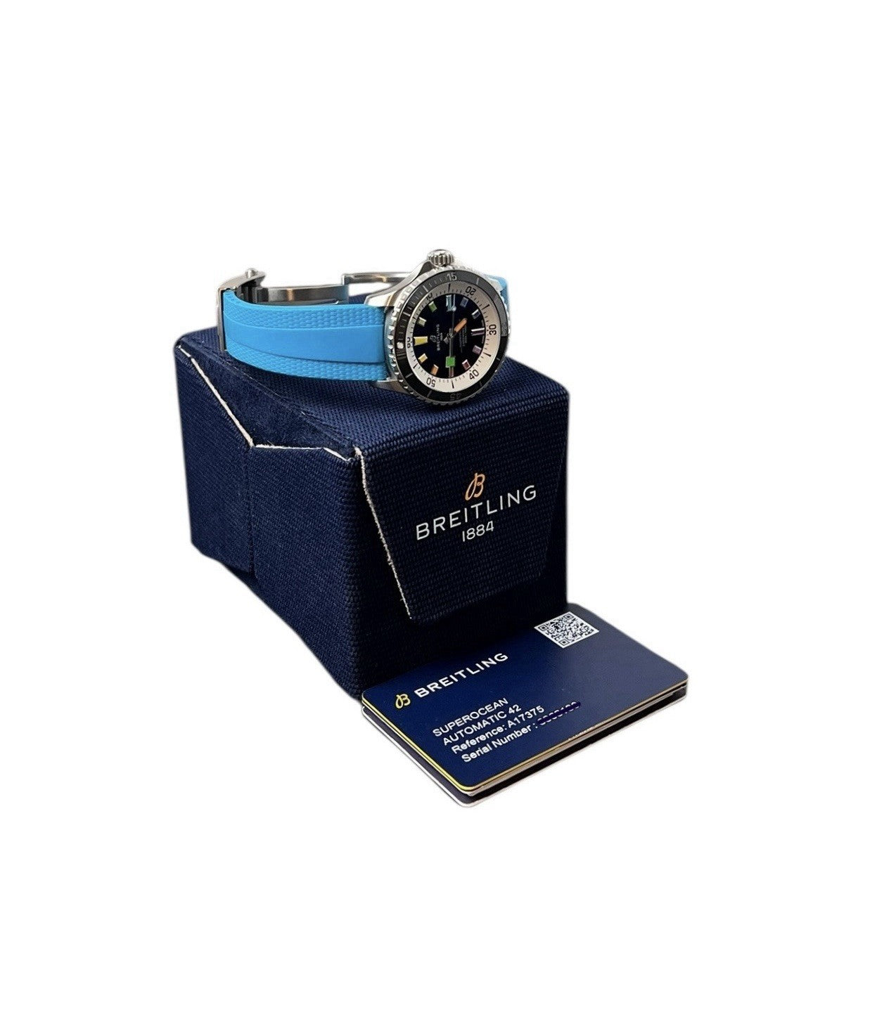 Breitling Superocean Stainless Steel Black Dial 42mm Automatic Mens Watch A17375