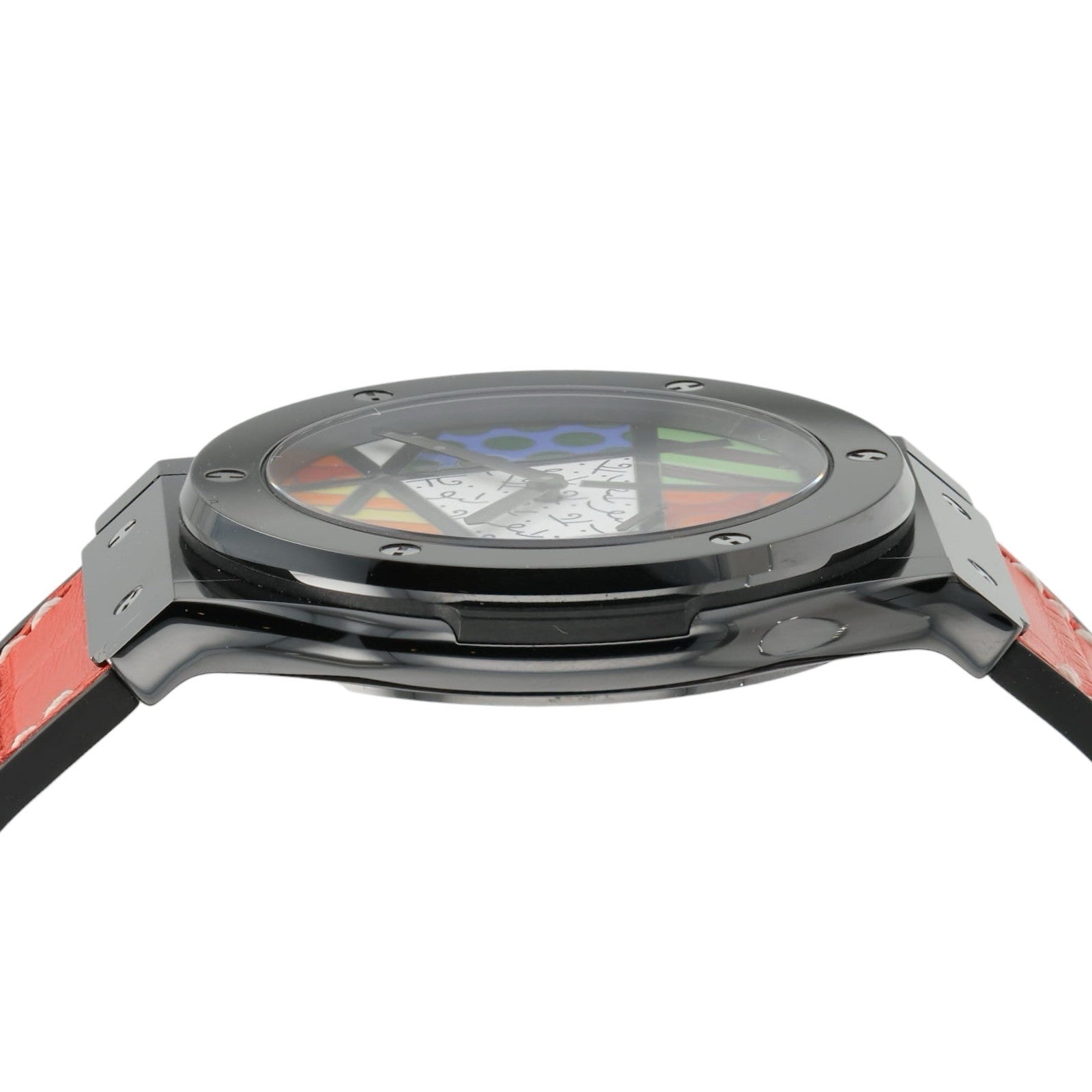 Hublot Classic Fusion Pop Art Dial Ceramic 45mm Manual Wind Mens 515.CS.0910.LR