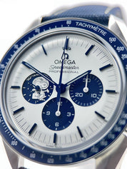 NEW 2023 Omega Speedmaster Snoopy Edition Steel Blue 42mm Automatic Mens Watch