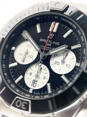 Breitling Chronomat Stainless Steel Black Dial 44mm Automatic Men’s Watch AB0136