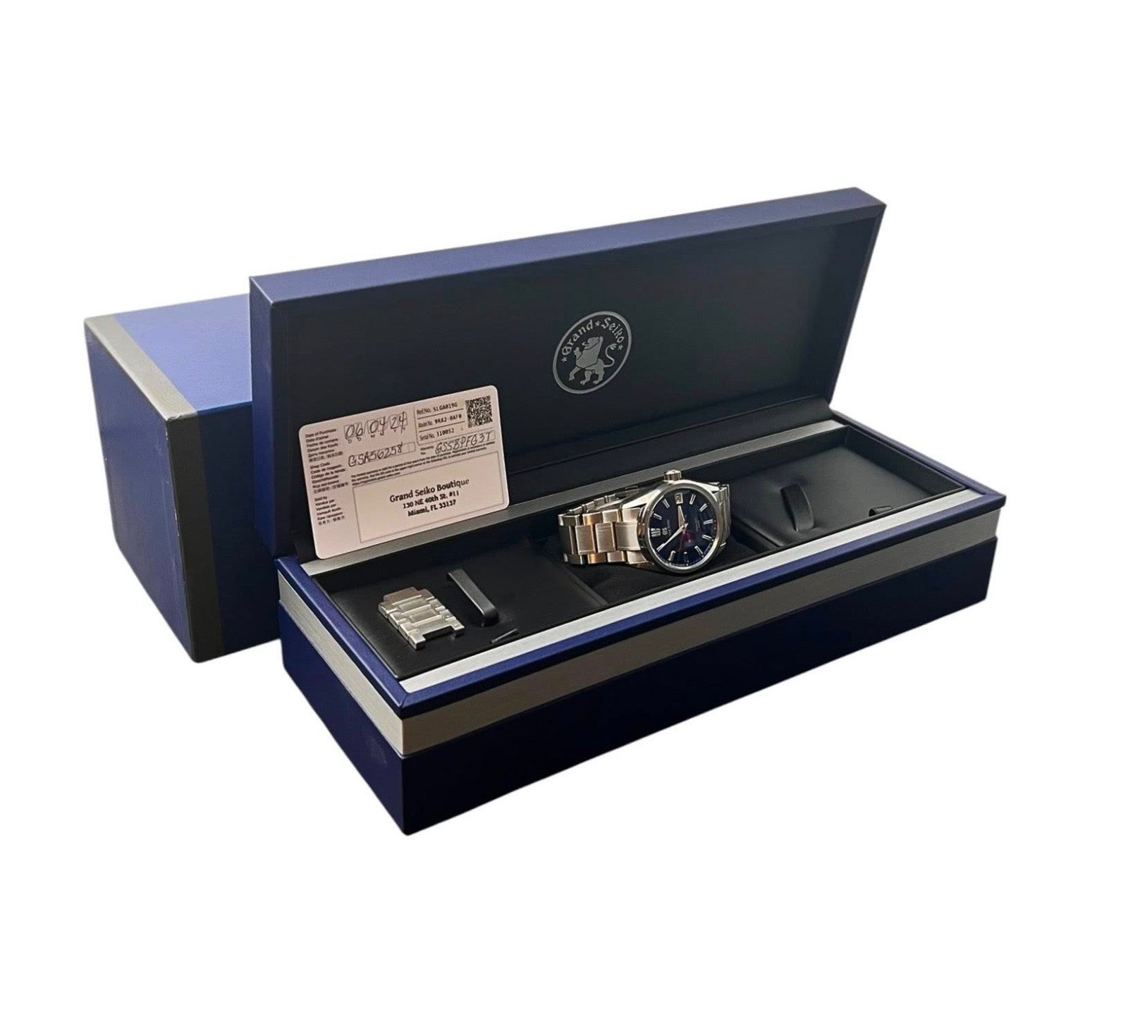 Grand Seiko Lake Suwa Blue Dial Titanium 40mm Automatic Men’s Watch SLGA019