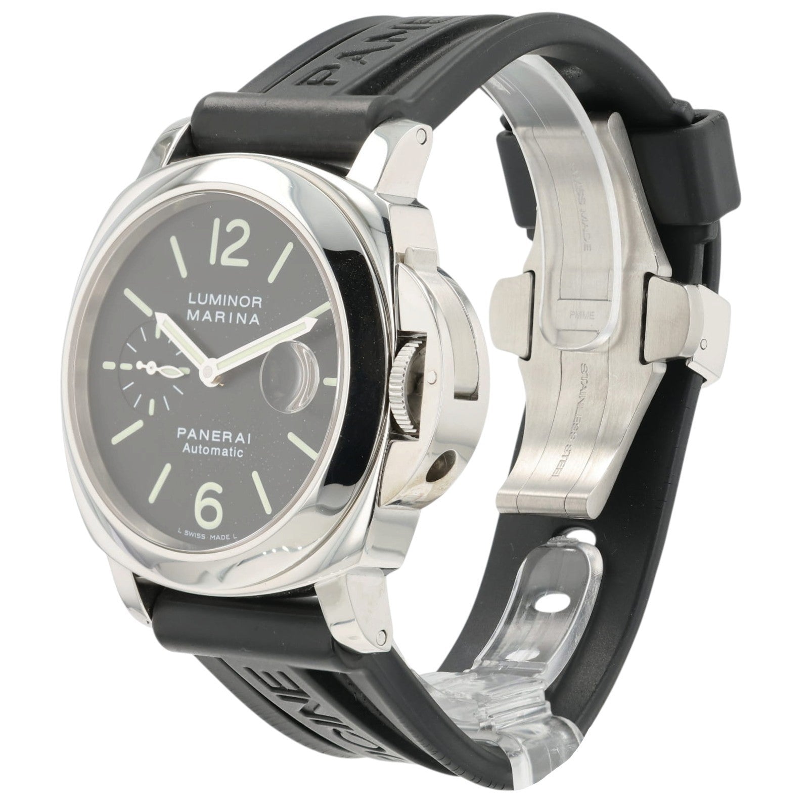 Panerai Luminor Marina Black dial Stainless Steel 44mm Automatic Mens PAM00104