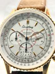 Breitling Navitimer Montbrillant 18k Yellow Gold Auto Chrono Mens Watch H30030.1