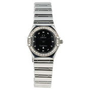 Omega Constellation Black Dial Steel 22.5mm Quartz Women's Watch 1465.51.00
