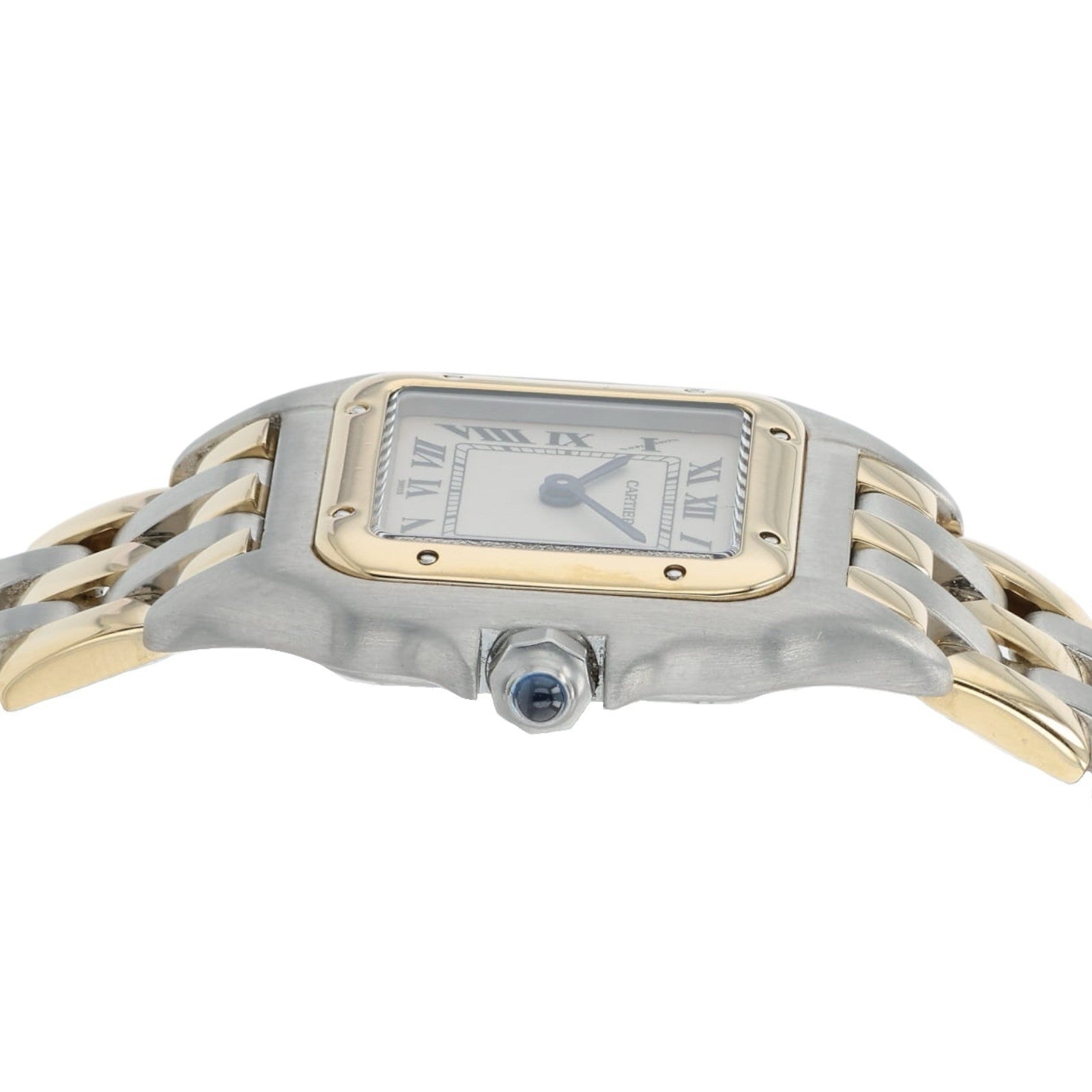 Cartier Panthere 3 Row Silver Dial Steel 23mm Quartz Women's Watch 1057917