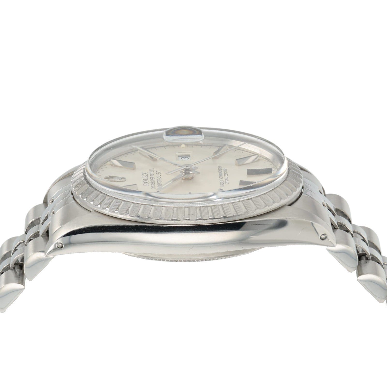 Rolex Datejust Silver Dial Stainless Steel 36mm Automatic Men's Watch 16030