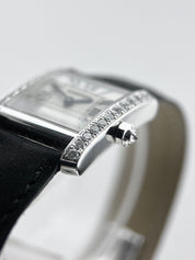 Cartier Tank Francaise 18K White Gold 30mm Factory Diamonds 2403 - B/P