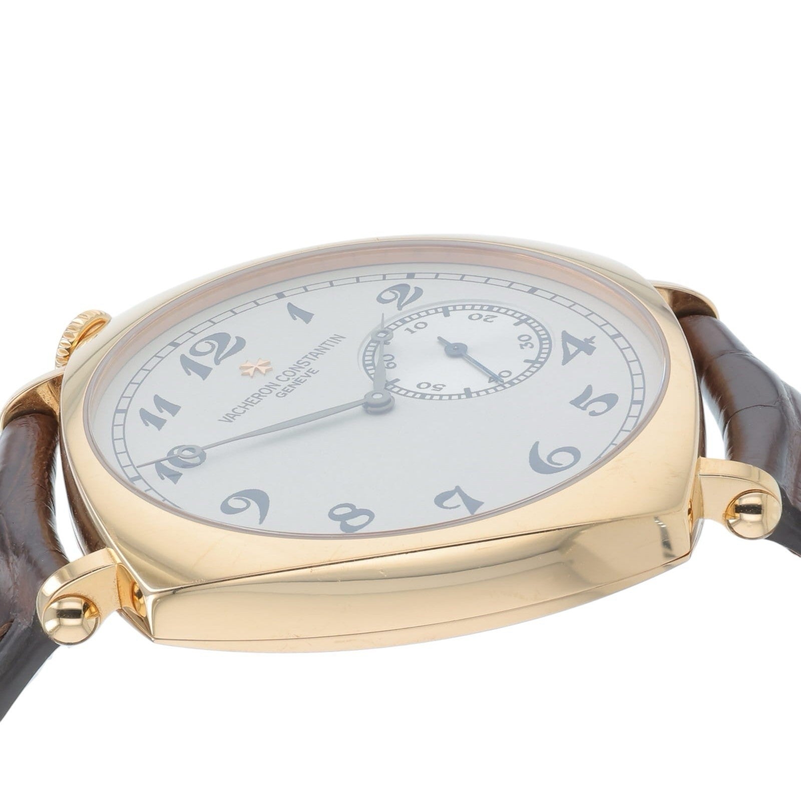 Vacheron Constantin 18k Rose Gold Silver Dial 40mm Manual Wind Mens Watch 82035