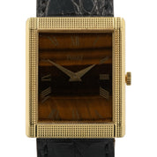 Piaget Tigers Eye Dial 18k Yellow Gold 23x28mm Manual Wind Men’s Watch 9151
