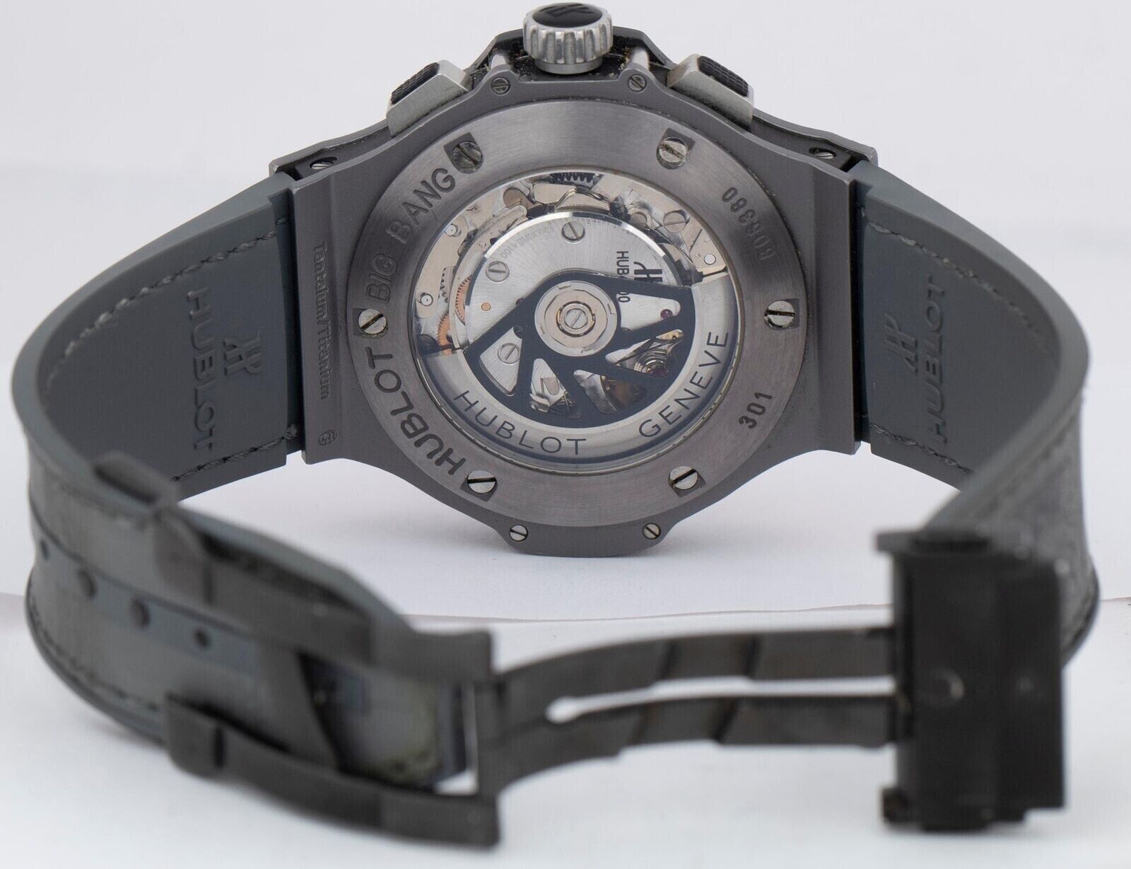 Hublot Big Bang Tantalum Gray Chronograph Arabic Black 44mm Watch 301.AI.460.RX