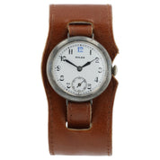 Rolex Trench Watch White Dial Silver Case 33mm Manual Wind Unisex Watch