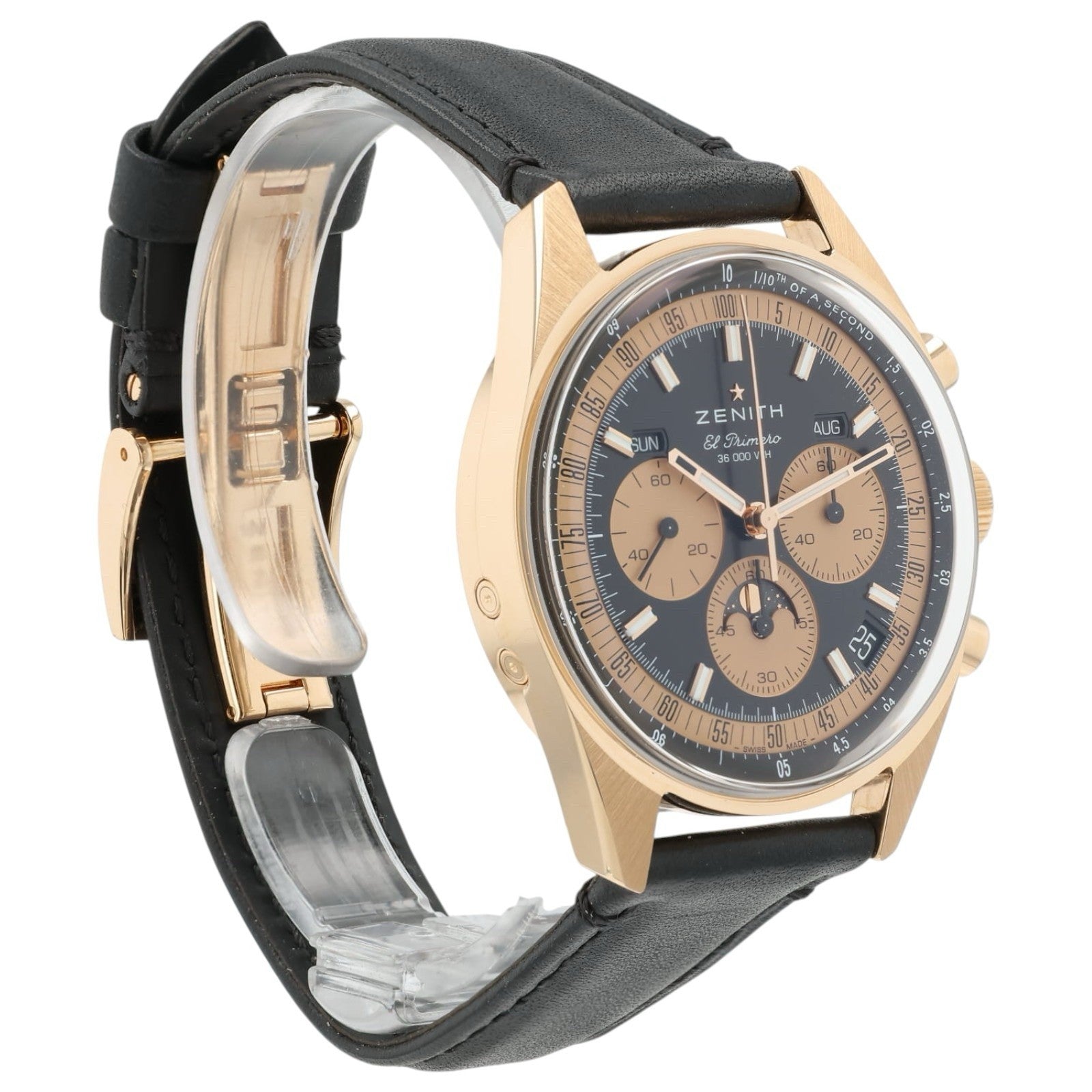 Zenith Chronomaster Black Dial 18k Rose Gold 38mm Automatic Men’s 18.3400.3610