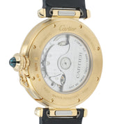 Cartier Pasha Silver Color Dial 18k Yellow Gold 42mm Automatic Mens WGPA0007