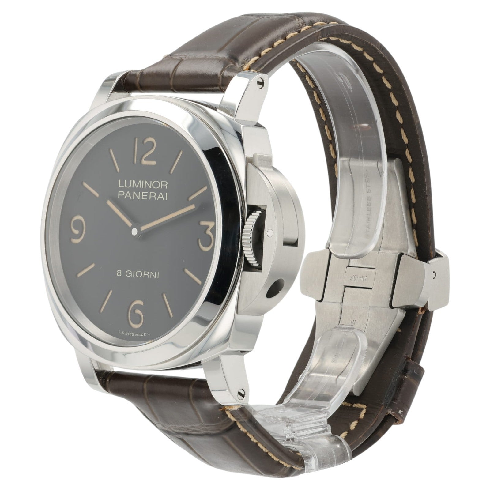 Panerai Luminor Giorni Black Dial Stainless Steel 44mm Manual Watch PAM00914