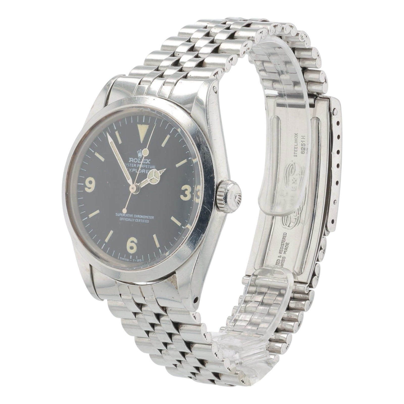 Rolex Explorer MK1 Stainless Steel Black Dial 36mm Automatic Men's Watch 1016