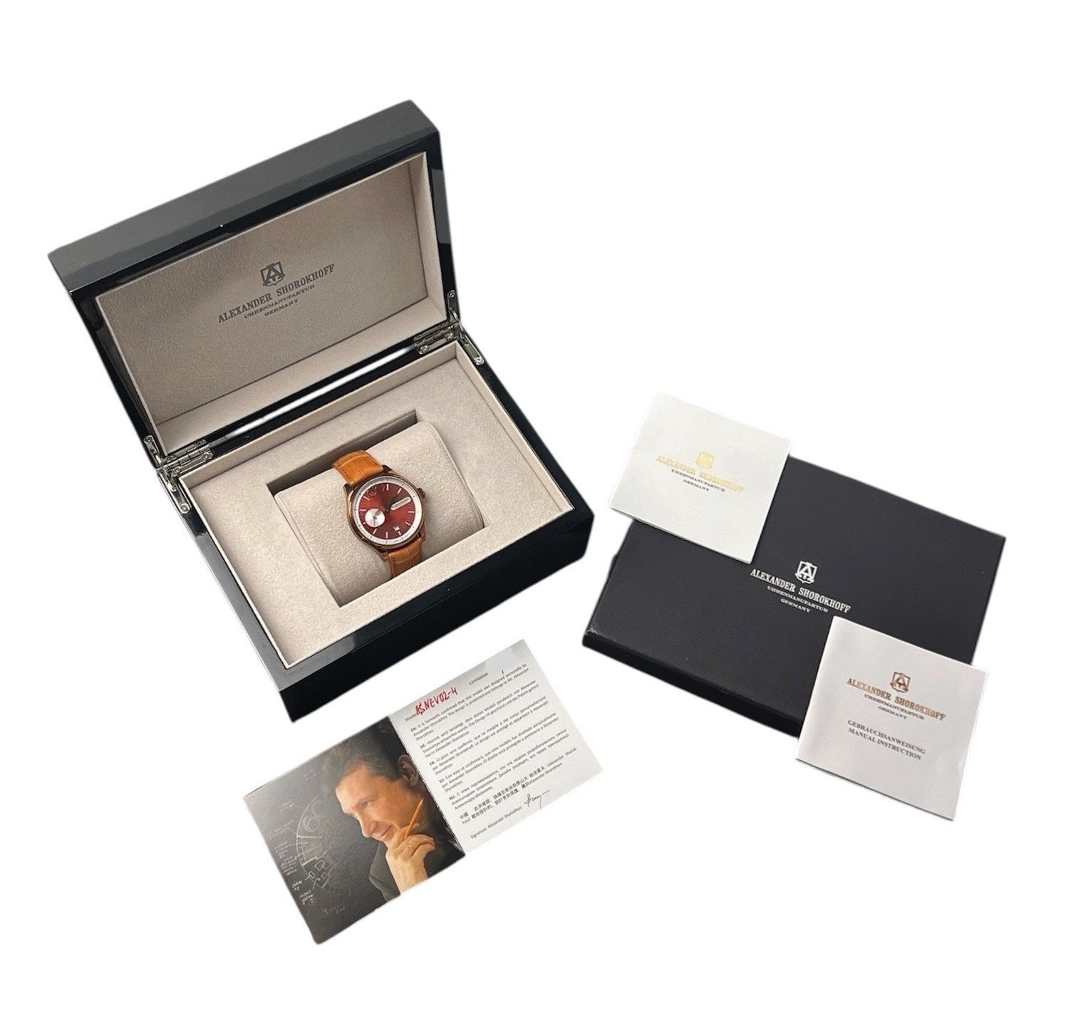 Alexander Shorokhoff Neva Brown Dial Steel 43.5mm Manual Limited Edition Watch