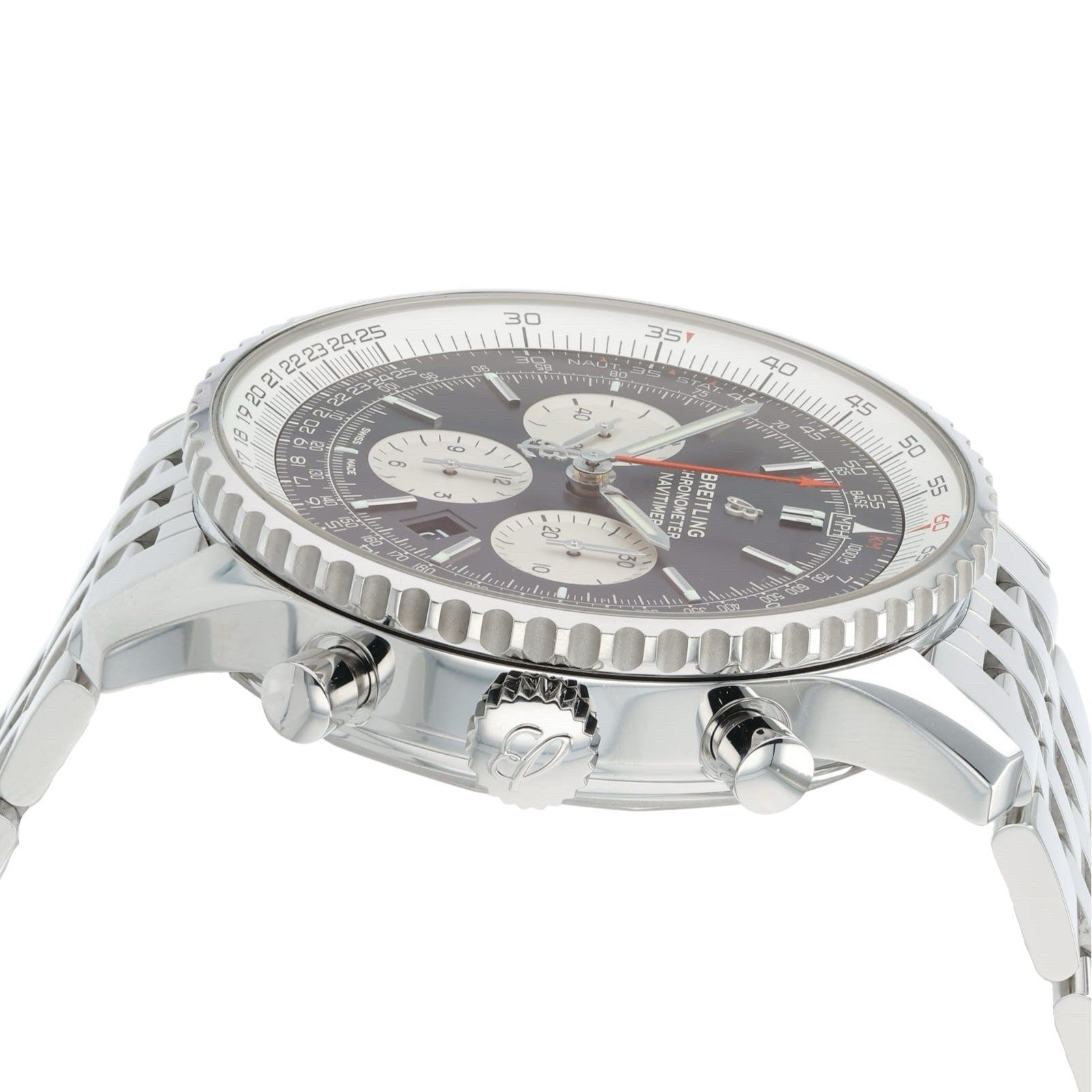 Breitling Navitimer 1 B01 Stainless Steel Black Dial 46mm Automatic Mens AB0127